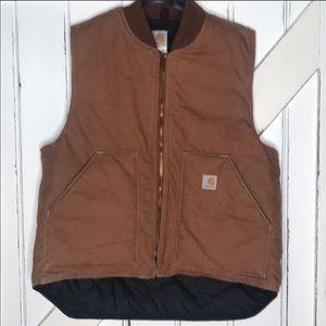 Carhartt Mens Sz Lg Quilted Vest w/ inside pocket